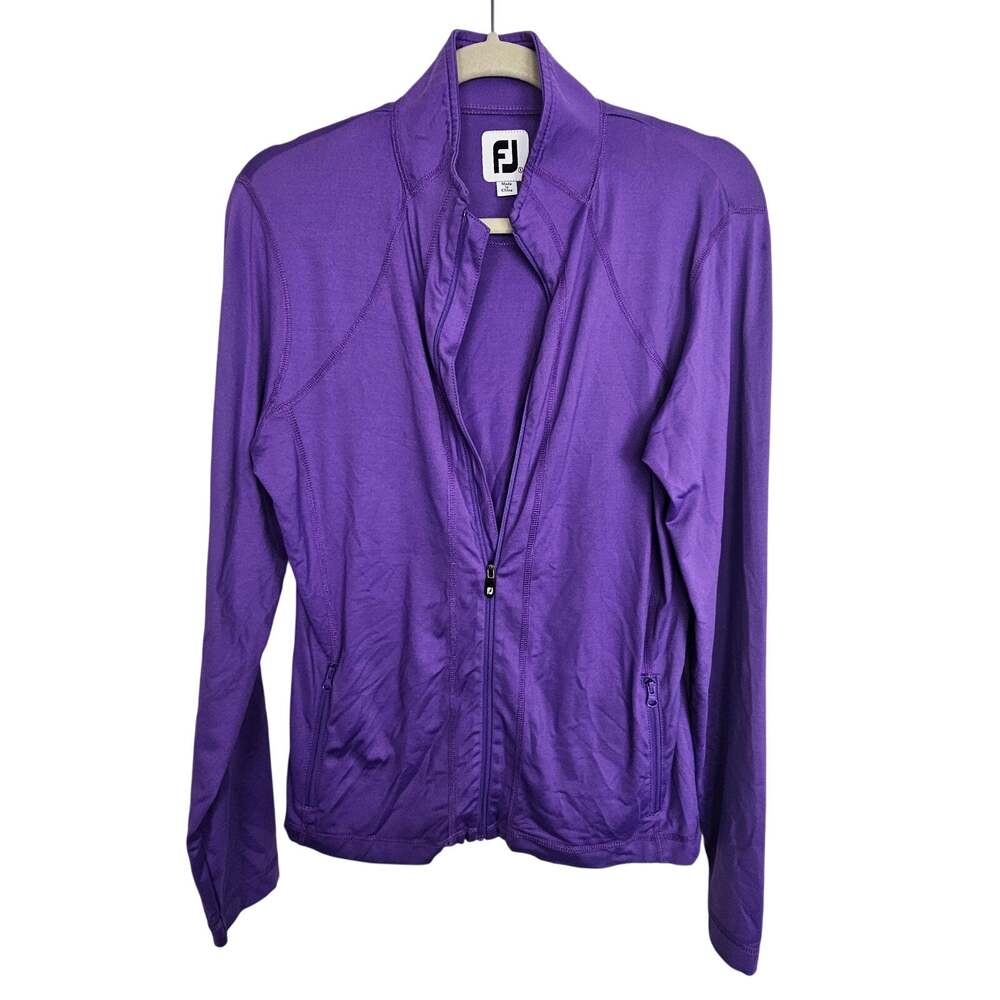Footjoy Womens Full Zip Golf Shirt Jacket Size S Athletic Stretch Active Outdoor